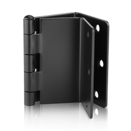 Haidms 6 Pack Offset Hinges Black Expandable Door Hinges 3.5 Inch Heavy Duty Full Mortise Door Hinges with 1/4'' Radius Corner