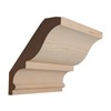 EWCR18 Crown 7/8" x 4-1/2" Unfinished 3-1/2" High x 2-3/4"