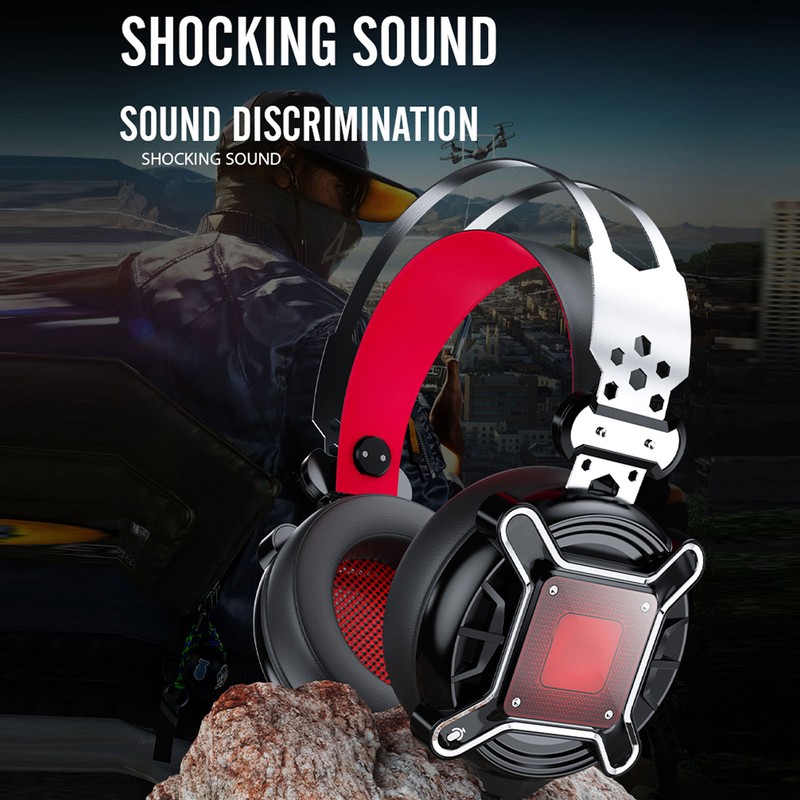 H9 Gaming Headset Comfortable Memory Foam 7.1 Surround Sound Multifunction