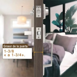 Cerradura Manija Banna TD-0925 Puerta Principal Aleación Zinc Reversible Ajustable