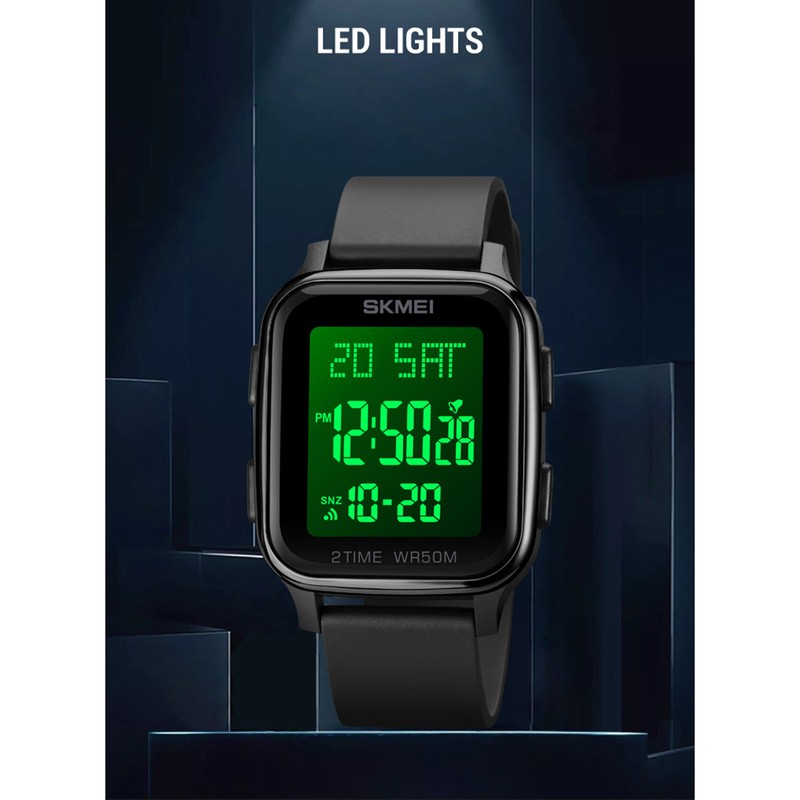 SKMEI 1858 sports watches Countdown double time watch alarm clock