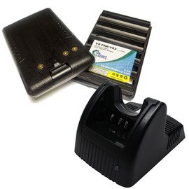 2X Pack - FNB-83 Battery + Charger for Vertex FT-60R, VX-170, VXA-220 Pro VI, VX-800, VX-800U, VXA-210 and Standard Horizon HX600S, HX270S Two-Way Radio (1600mAh, 7.2V, NI-MH)
