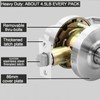 HISAFE Passage Commercial Door Locks Heavy Duty Grade 2 Lever,