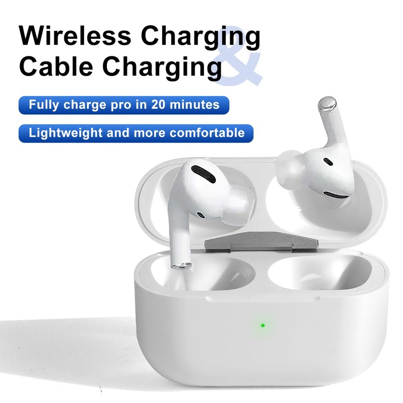 Replacement Charging Case for AirPods Pro 1st/2nd Generation, Wireless Charging