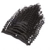 Loxxy Kinky Curly Clip in Hair Extensions #1B Black Women