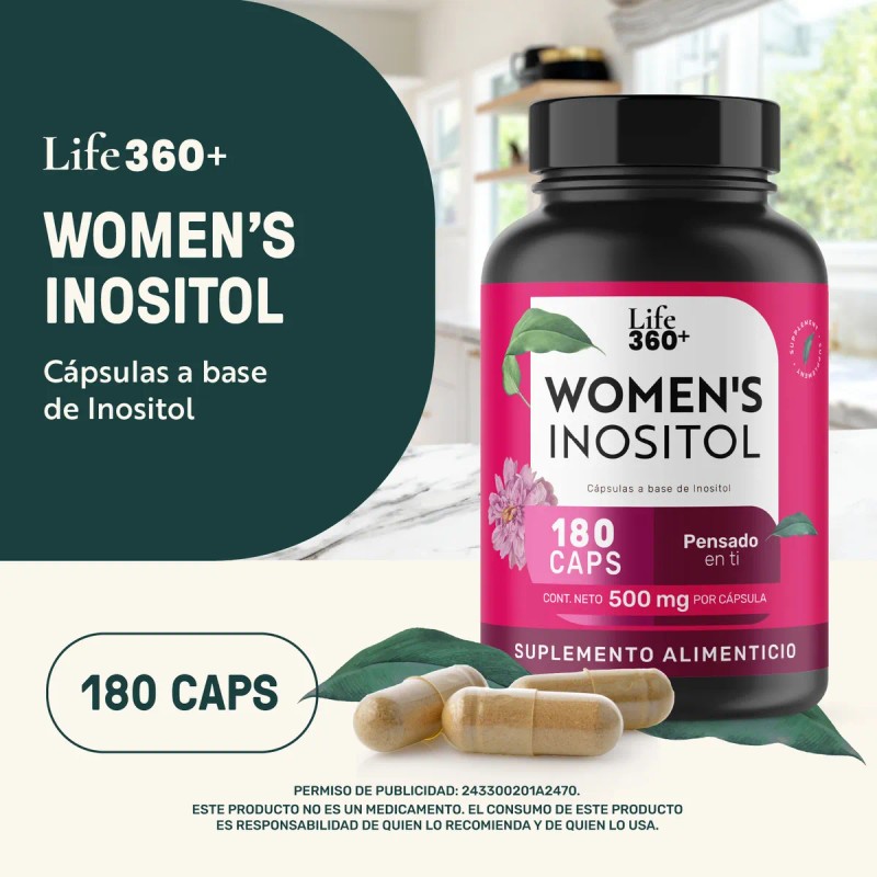 Inositol Life360 Womens Inositol 180 Cpsulas A Base De Inositol,