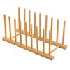 HBlife Heighten and Widen Bamboo Dish Dying Rack Pot Lid