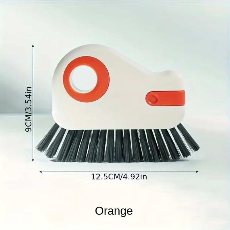 2-in-1 Window Track Cleaning Brush with Built-In Scraper – Handheld