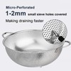 HaWare Colander Stainless Steel, 5-Quart Large Colanders with Handle &