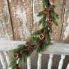 Holiday Tree Alpine Evergreen Pinecone Garland | 5ft