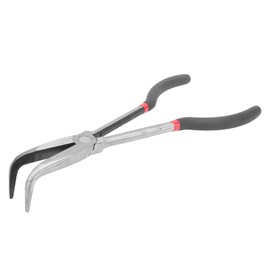 Yctze 11-inch 280mm Tool Steel Needle Nose Pliers, 90 Degree Bent High Temp Quenched Hand Tools for Bending, Straightening and Gripping