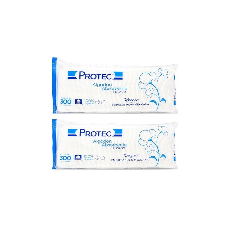 Degasa Protec Algodón Absorbente Plisado Paquete de 2 Piezas 300