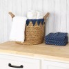 Stratton Home Decor Woven Straw Decorative Storage Basket