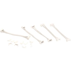 Luminea Accessories for LED strip WLAN: Set of 5 connection cables for RGBW LED strips from the LAX series (RGB sets, band WiFi, strip connector)