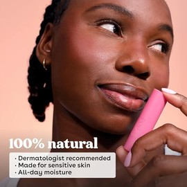 Bálsamo labial eos 100% natural, helado de sandía, recomendado por dermatólogos para pieles sensibles, cuidado de labios humectante durante todo el dí