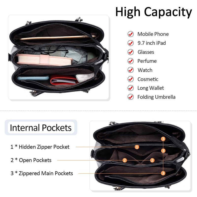 FOLOVEYA Elegant Women Handbags Lady Top Handle Bags Stylish Heart