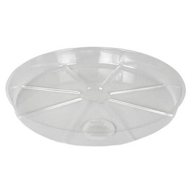 Green Thumb 4" Clear Waterproof Vinyl Plant Saucer - (200 Pack)