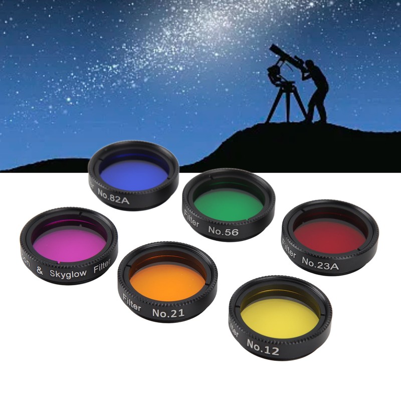 Telescope Filters 6 in 1 1.25in Compatibility Telescope Moon Filter