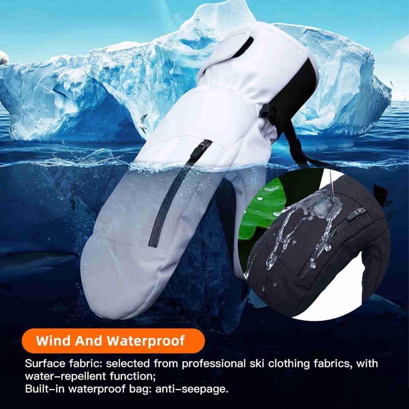 Snowboard Mittens for Women Men Waterproof Ski Gloves Touchscreen Snow