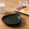 Porcelain Spoon Rest, 6.2" Large Drip Tray for Multiple Utensils,