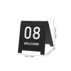Mikinona 10pcs Acrylic Number Plate Table Cards Shape Markers Reusable