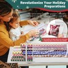 Wrapping Paper Organizer Storage, Double-Sided Hanging Gift Wrap Roll Holder