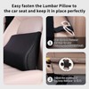 TISHIJIE Memory Foam Lumbar Support Pillow for Car - Mid/Lower