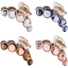4 Pack Large Clear Gold Blue Brown Octopus Crystal Gems