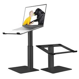 Soporte para Laptop para Escritorio, Soporte Ergonmico de Aluminio para Laptop Altura Ajustable de 7-15, Elevador de Laptop para Sentarse y Estar de  