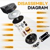 FARBIN Car Horn Compatible with Hyundai/Kia. 12V Waterproof Auto Horn