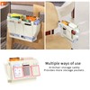 Frjjthchy Bedside Caddy Bedside Organizer,Bed Caddy with 11 Pockets and