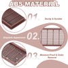 PATIKIL 9 Inch Rectangle Ventilation Grille, 2 Pack Plastic Air
