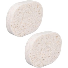Dos esponjas limpiadoras faciales exfoliantes. Esponja exfoliante de nido de abeja para limpiar la cara