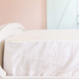 Naturepedic Organic Waterproof Mattress Protector Pad, Fitted Stretch Knit Mattress Cover for 9"-16" Depth, King