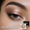 DE'LANCI Champagne Pink Glitter Eyeshadow, Metallic Eyeshadow Champagne Pink, Creamy
