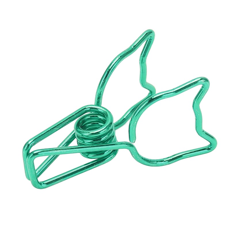 100Pcs Kitten Binder Clips Cute Animal Style Strong Clamping Hollow