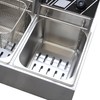 Electric Deep Fryer, 12L Commercial Stainless Steel Chip Fryer with