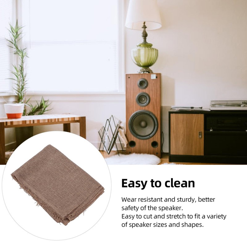 Speaker Grill Cloth, Stereo Fabric Replacement for Home Speakers, Large