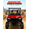 XATVXUTV Adjustable Side Rearview Mirrors Compatible with Honda Pioneer 700-2