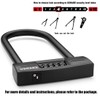 USHAKE Bike Combination U Lock, Heavy Duty Bike Combination U