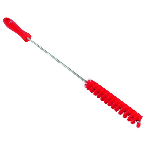 Vikan 53764 Tube Brush,.8",PP/PBT,Red