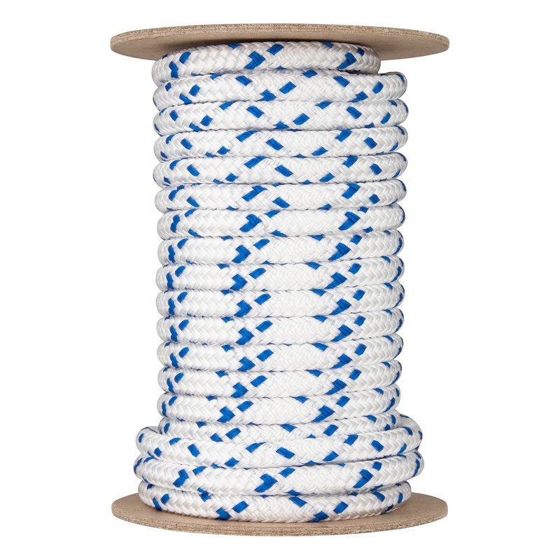 Double Braid Rope with Pyrene Blue Stitching, 32.8 ft (10