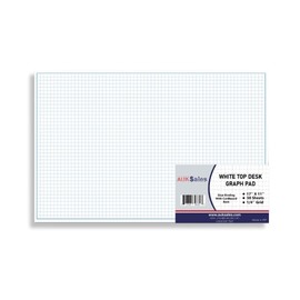 Large Graph Paper Pad – 11x17 Grid Paper, 50 Sheets, 4 Squares Per Inch, 1 Pack, Drafting Paper for Engineers & Architects, Graphing Pad for Math & Sketching Isometric Design, Blueprint Drawing Sheets
