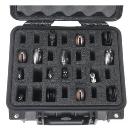 Case Club 28 Folding Knife Case - Hard Sided Travel and Storage Organizer Case fits a Variety of Folding Knives, Swiss Army Knives, Butterfly Knives & More in a Lockable Rugged Case