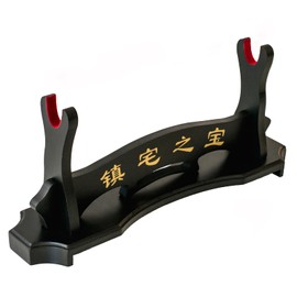 FOXSMZZ Sword Holder Samurai Sword Stand Display Katana Wakizashi Tanto Velvet Padded Wall Hanger Sword Rack (1-Tier)