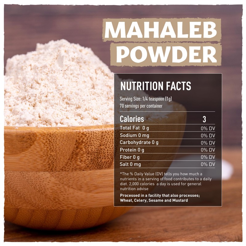 Eastanbul Mahlab, 4.59oz, Mahleb Spice Ground for Pastries & Baking,