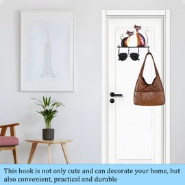 Fkereg Small Key Holder Wall Mount, Decorative Mermaid Wall Mounted Key Hanger Rack, Entry Way Key Ring Chain Holder Organizer for Wall Decor, Metal Hat Rack for Door Hanging Towel Purse, A