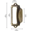 RUIAN Antique Drawer Label Pulls Cabinet Frame Handle Name Card