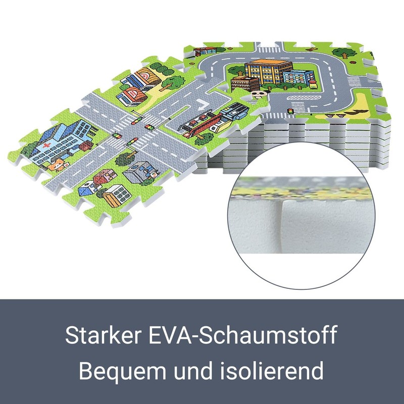 Juskys Children's Puzzle Mat with Different Designs and Colours.