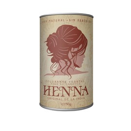 Therbal Henna en Polvo 100% Natural para Cabello Tinte Vegetal Orgánico Nutritivo | Sin Peróxidos ni Químicos | 150g | Brillo y Cuidado Capilar